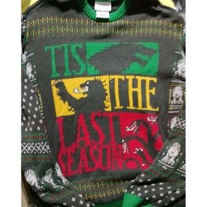 HBO Game‎ of Thrones Men's Tis the Last Season Ugly Christmas Sweater, XXL